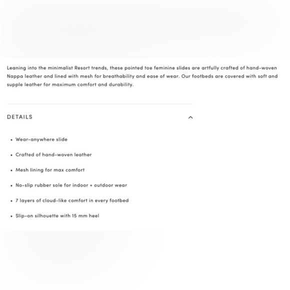 Birdies The Swan Woven Leather Cream Mule - Picture 7 of 7